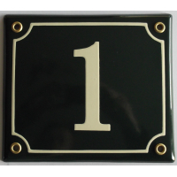 Huisnummer bord 'extra 2' 15x13 cm